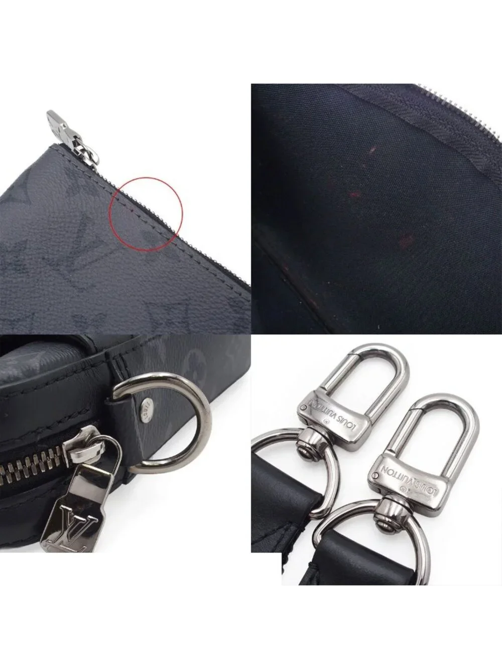 Louis Vuitton Trio Messenger Black Monogram Eclipse Shoulder Bag